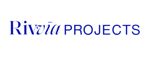 This is the Rivvia projects logo, one of mnml golf's apparel partners.