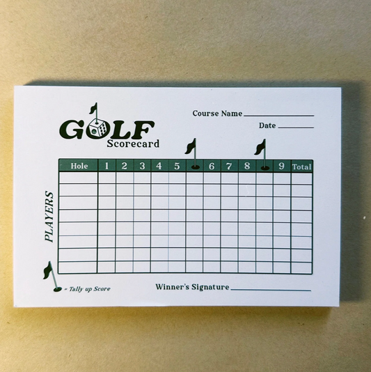 Golf Dice Game - Scorecard Refill