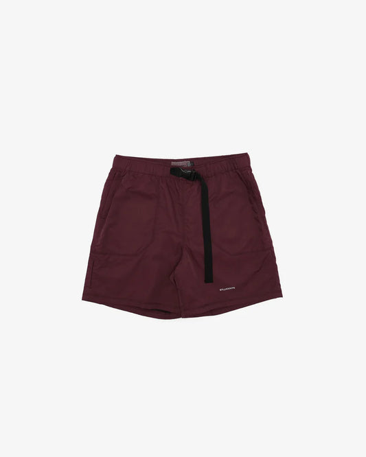 Students Explore Classic Utility Nylon Shorts Maroon