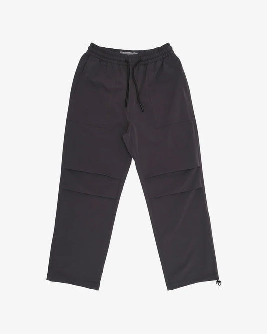 Students History Baggy Parachute Nylon Pants Grey