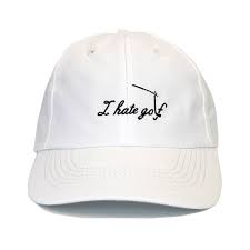 I Hate Golf White Hat