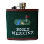 Hand-Stitched "I Hate Golf" Flask