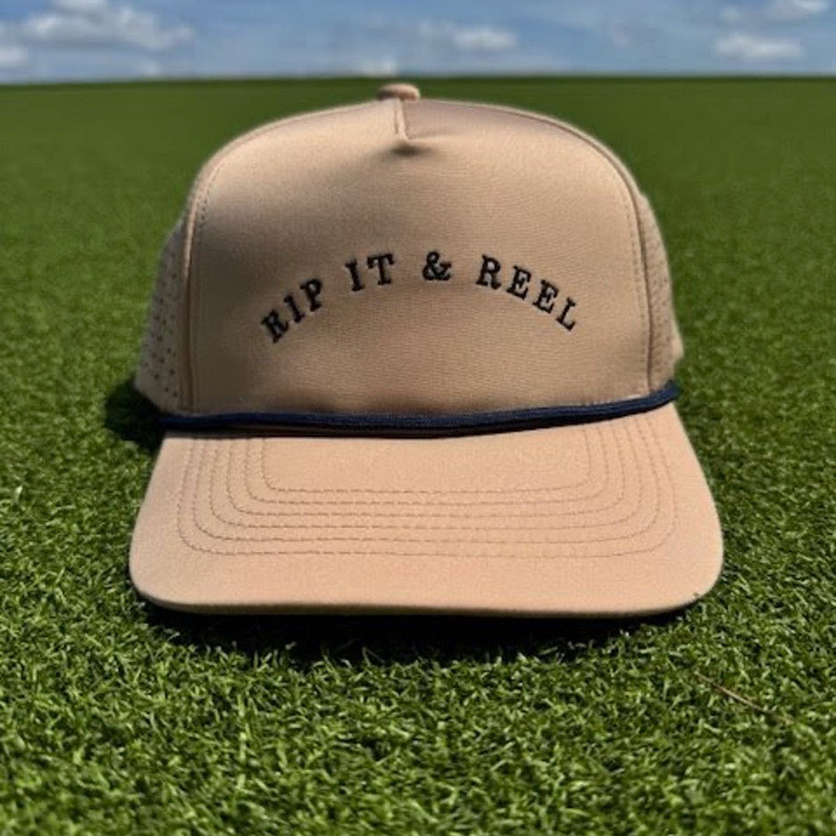 Rip and Reel (Tan logo Rope Hat) – MNML GOLF CLUB